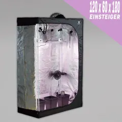 Einsteiger LED Growbox Komplettset, 120 x 60 x 180cm