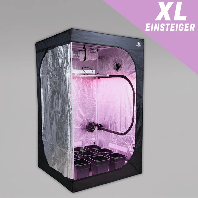 Einsteiger LED Growbox Komplettset XL / 120x120x200cm